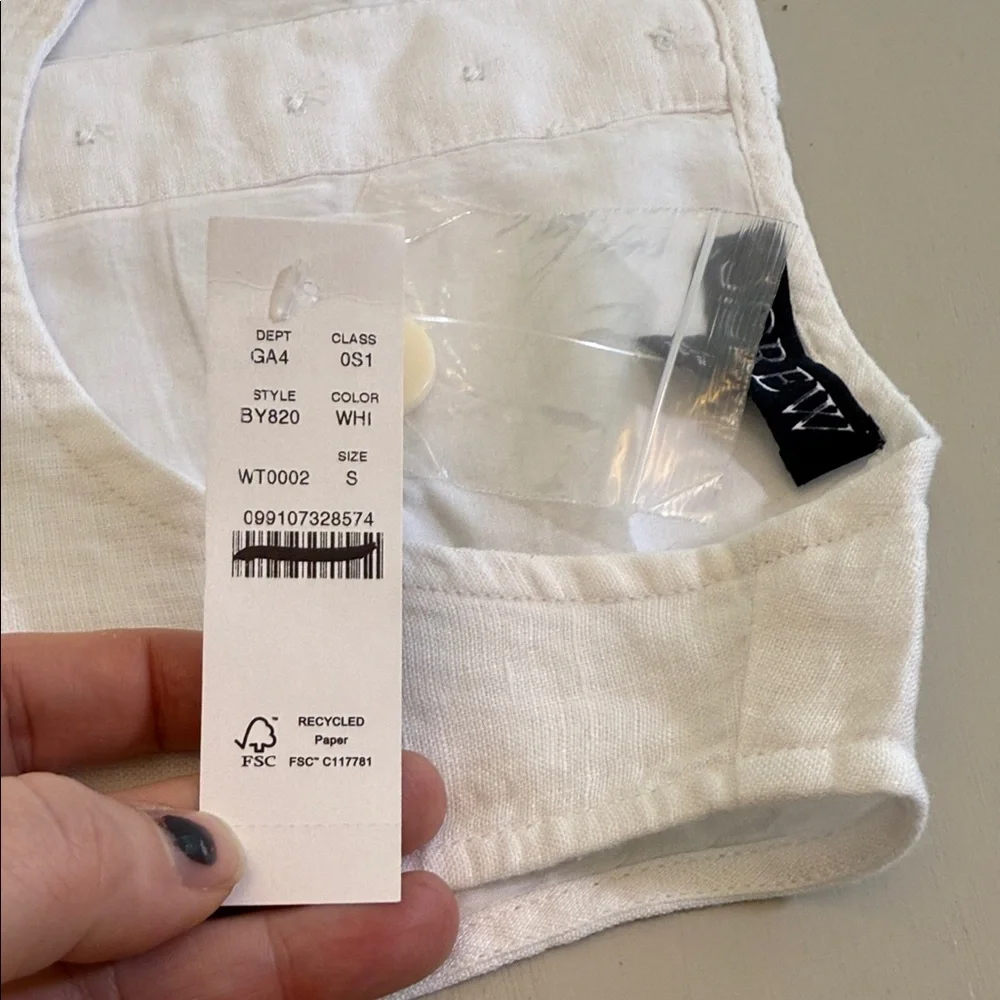 J. Crew Maxine button-back dress in linen Size Small - Picture 9 of 13
